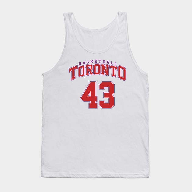 Toronto Basketball - Player Number 43 Tank Top by Cemploex_Art
